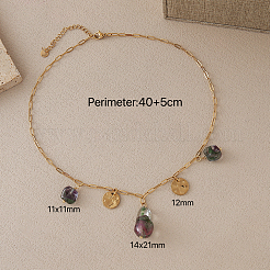 Colliers pour femmes avec pendentif en forme de pièce de monnaie&nbsp;TV7239-3