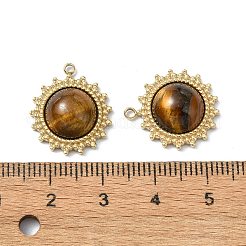 Pendentifs en œil de tigre naturel&nbsp;STAS-L080-009G-06
