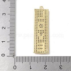 Ottone micro spianare pendenti zirconi&nbsp;KK-P290-54G