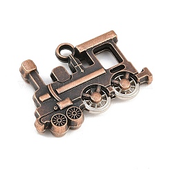 Tibetischer stil Aluminium Anhänger & Charms&nbsp;AL-CBA2376-17R