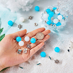 Kits de fabrication de bijoux en strass ronds et plats en silicone&nbsp;DIY-TA0011-85