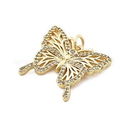 Pendentifs avec zircon cubiques à micro-pavés en laiton&nbsp;KK-A237-01E-G