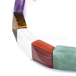 Stretch-Armbänder aus Natursteinperlen mit gemischten Steinen für Frauen und Männer&nbsp;BJEW-C097-06-01