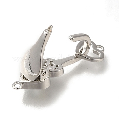 Messing Micro Pave klare Zirkonia Falte über Verschlüsse&nbsp;KK-H480-50P-01