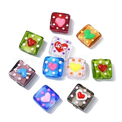 9pcs 9 Farben handgemachte Bunte Malerei-Perlen&nbsp;LAMP-CJ0002-05