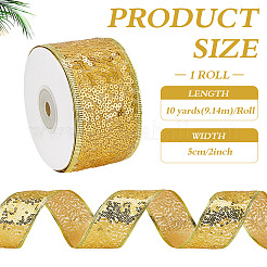 Weihnachtsmotiv 10 Yards Polyesterband&nbsp;OCOR-WH0070-238B