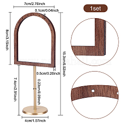 Présentoir de boucle d'oreille en bois de noyer&nbsp;EDIS-WH0012-11