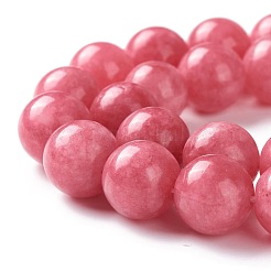 Natürliche weiße Jade Nachahmung Rhodonit Perlen Stränge&nbsp;G-I299-F15-10mm