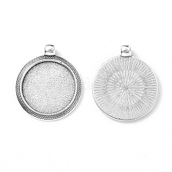 Supports de cabochon en alliage de style tibétain&nbsp;X-TIBEP-N003-71AS