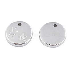 Anlaufgeschützte Charms aus chirurgischem Edelstahl 316&nbsp;STAS-S116-418L-P
