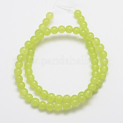 Natürliche und gefärbte Perle Malaysia Jade Stränge&nbsp;X-G-A146-6mm-A27