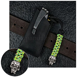 4 stücke 2 farben outdoor edc werkzeug messing fallschirm seil europäischen perlen&nbsp;KK-NB0003-63