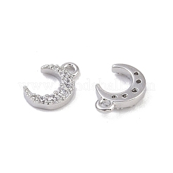 Pendenti in zirconi cubici trasparenti in micro pavè di ottone&nbsp;KK-K351-44A-P