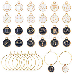 2 Set Emaille-Anhänger aus Legierung&nbsp;ENAM-TA0002-82