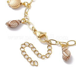 Charm-Armbänder aus Acryl in Muschelform&nbsp;BJEW-JB10142
