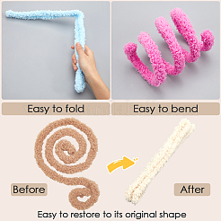12 Stück 12 Farben DIY Plüschstäbe&nbsp;DIY-CP0011-71