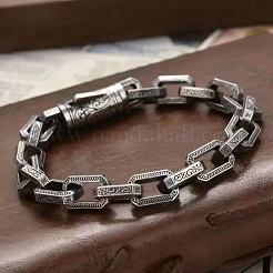 Rechteckige Gliederkettenarmbänder aus Messing für Herren&nbsp;FS-WG04BA2-01