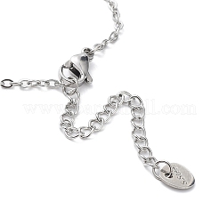 Bracciali a maglie in acciaio inossidabile 201 anti-ossidazione con catene a cavo&nbsp;LS-BJEW-P297-01P-D