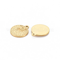 Pendentifs en acier inoxydable 304 avec placage ionique (IP) et montures en strass&nbsp;STAS-N097-183LG