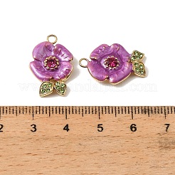 Pendentifs en acier inoxydable 304 émaillés&nbsp;STAS-I371-24G-01