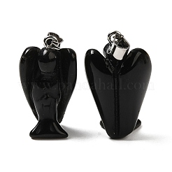 Natürlichen Obsidian Anhänger&nbsp;G-C095-03P-08