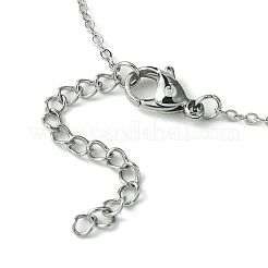 Bracelet à maillons cœurs entrelacés en alliage avec chaînes câblées en laiton&nbsp;BJEW-JB09798