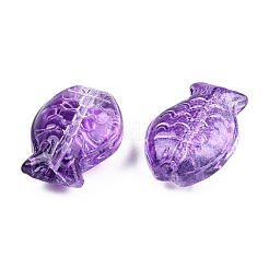 Perle di vetro verniciate a spruzzo trasparente&nbsp;GLAA-N035-024-C01