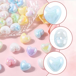 40 Stück UV-beschichtete undurchsichtige Acrylperlen&nbsp;OACR-FS0002-20