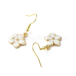 Ohrhänger aus Emaille mit Blumenlegierung für Damen&nbsp;EJEW-JE06156