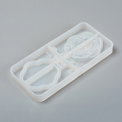 Espejo de maquillaje plegable moldes de resina de silicona&nbsp;DIY-WH0170-49D