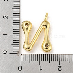 Porte micro ouvrent pendentifs zircone cubique en laiton de placage&nbsp;KK-A200-24G-N