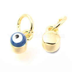 Colgantes de esmalte de latón&nbsp;KK-Y001-02C-03G