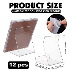12 transparentes Bücherregal aus Acryl&nbsp;OFST-GO0001-07