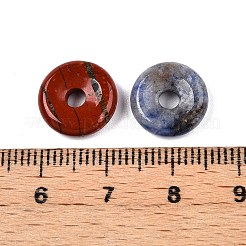 Dijes de donut de piedra mixta natural y sintética&nbsp;G-N344-38A