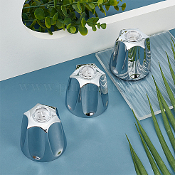 3 pomello di ricambio per rubinetto del lavandino del bagno in lega e ferro&nbsp;FIND-GO0004-09P