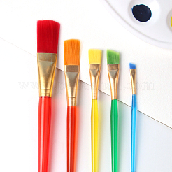 Nylon-Bürstenkopf aus Kunststoff für Kinder Tempera-Pinsel-Set&nbsp;DRAW-PW0001-092