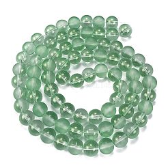 Brins de perles de verre transparent dépoli&nbsp;GLAA-P065-10mm-04