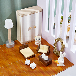 20 Stück Holzblatt-Miniatur-Ornamente&nbsp;DIY-WH0661-57B