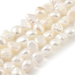 Fili di perle di perle d'acqua dolce coltivate naturali&nbsp;PEAR-A006-02B