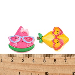 Undurchsichtige Decoden-Cabochons aus Harz&nbsp;CRES-I035-22
