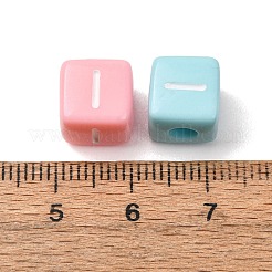 Perles européennes en acrylique opaque&nbsp;AC-CBA7A73-01I