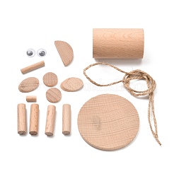 Bricolage boiseries 3d tigre animal copeaux de bois branche d'arbre matériel pack&nbsp;DIY-C024-08