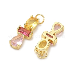 Ottone micro spianare pendenti zirconi&nbsp;KK-H259-12B-G01