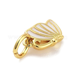 Echte 18 Karat vergoldete Messing Emaille Charms&nbsp;KK-M293-33G-01