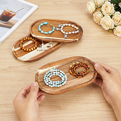 Assiettes à bijoux en bois&nbsp;ODIS-WH0177-014