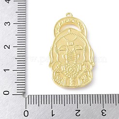Elefanten-Anhänger aus Messing und Harz&nbsp;KK-K399-04G