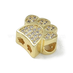 Placcatura a cremagliera in ottone micro pavé di perle di zirconi trasparenti&nbsp;KK-A220-03G