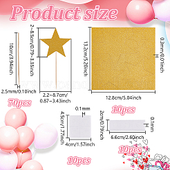 10 Schachtel Papierkuchen-Einlegekarte Dekoration&nbsp;AJEW-NB0007-11B