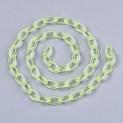 Chaînes de câble en plastique ABS transparent faites à la main&nbsp;X-KY-S166-001G