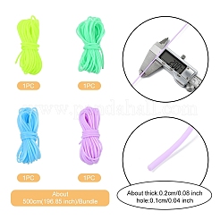 Cordon en caoutchouc synthétique tubulaire en PVC&nbsp;RCOR-YW0001-06B